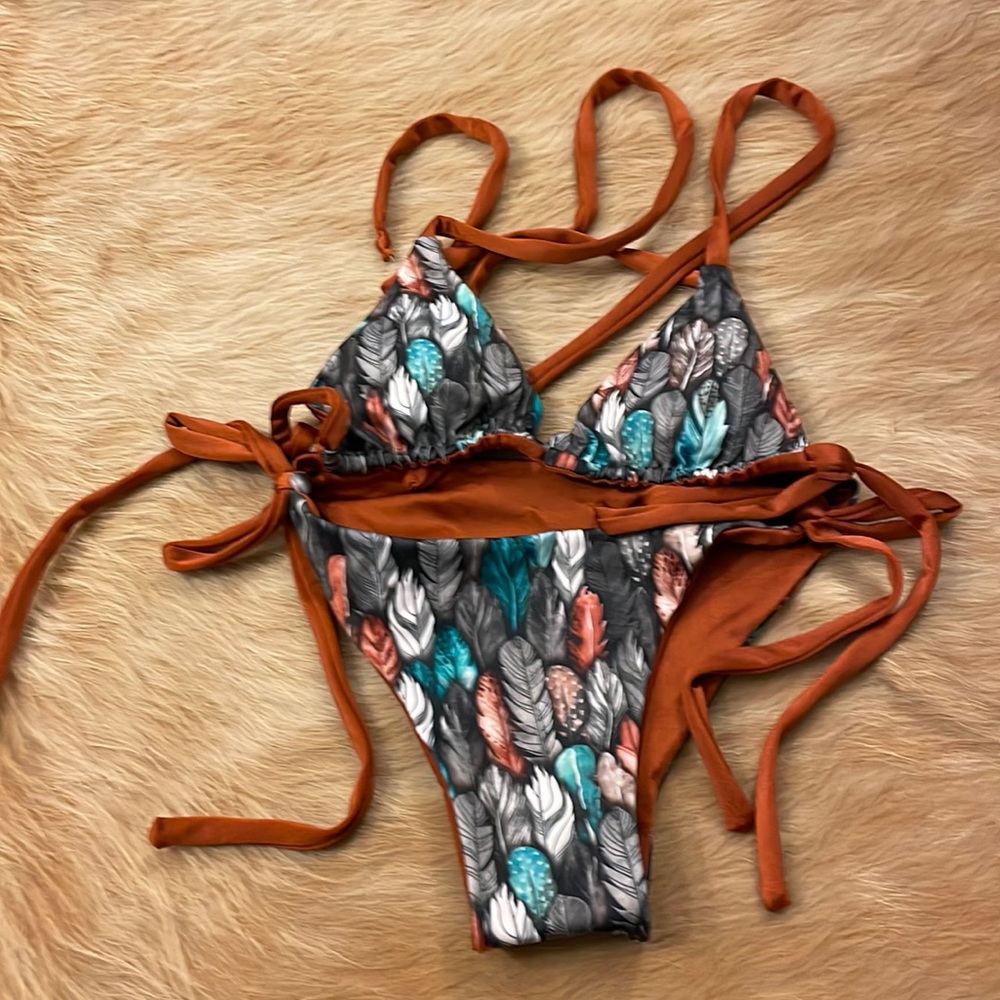 Wet and Western feather bikini